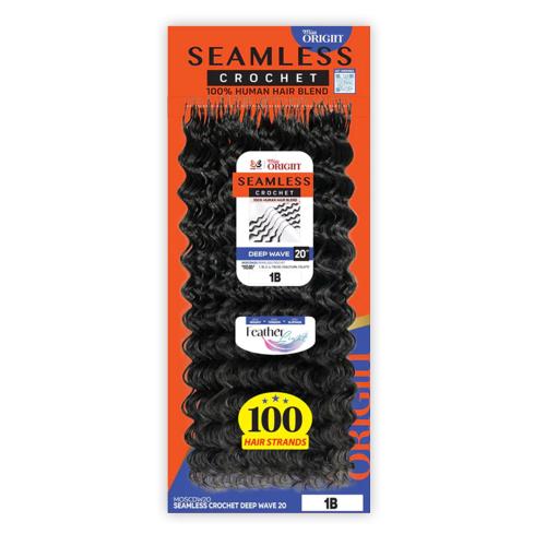 Bobbi Boss Human Hair Blend Crochet Braids – Seamless Deep Wave 20" - Beauty Exchange Beauty Supply