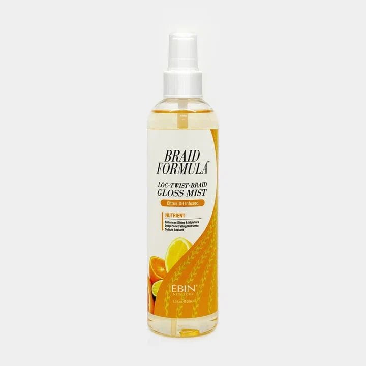 Braid Formula Gloss Mist – Rosemary Oil / Citrus Oil / Aloe Infused – 8.5 oz - Beauty Exchange Beauty Supply