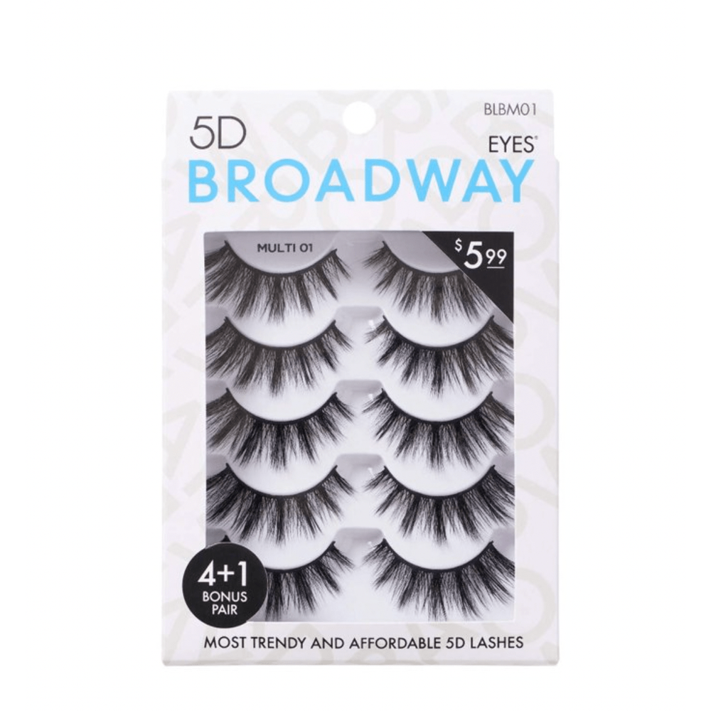 Broadway by Kiss 5 Pair False Eyelash Multipack - Beauty Exchange Beauty Supply
