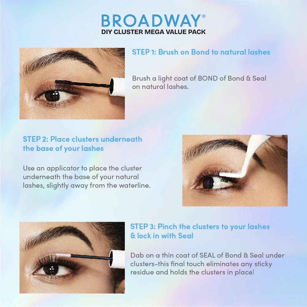 Broadway DIY Lash Clusters Mega Pack – 9 - 16mm - Beauty Exchange Beauty Supply