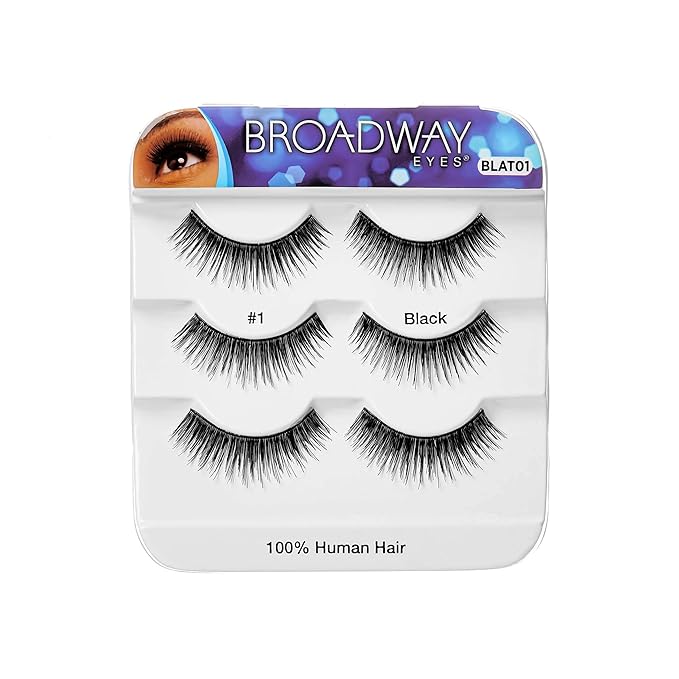 Broadway Eyes 100% Human Hair Strip Lashes – 3 Pack - Beauty Exchange Beauty Supply