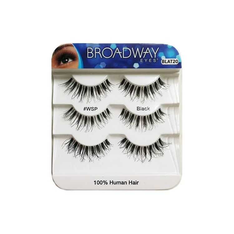 Broadway Eyes 100% Human Hair Strip Lashes – 3 Pack - Beauty Exchange Beauty Supply