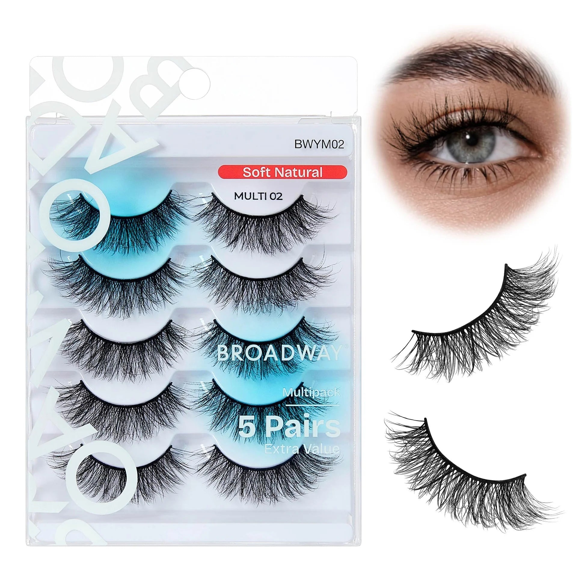 Broadway Faux Mink Strip Eyelashes – Multipack - Beauty Exchange Beauty Supply