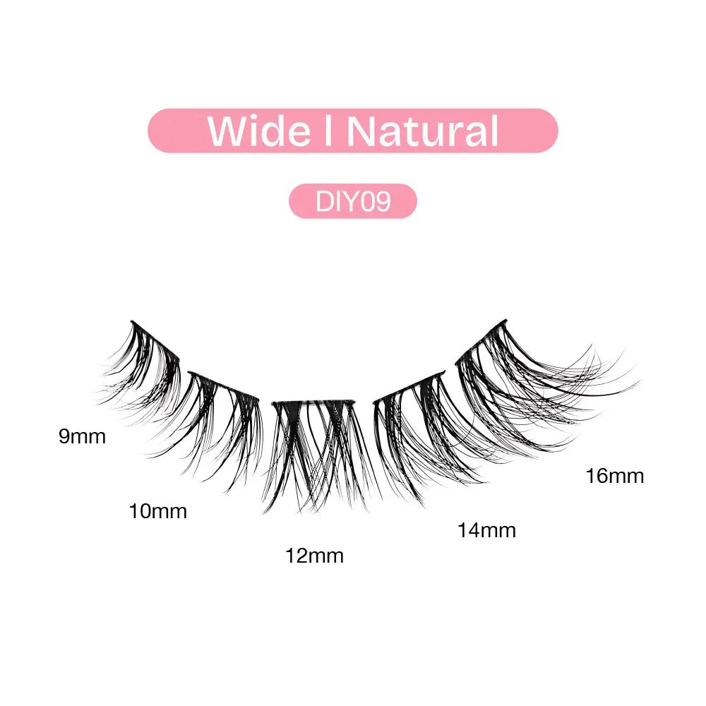 Broadway Natural DIY Cluster Lashes – (70–77pcs) - Beauty Exchange Beauty Supply