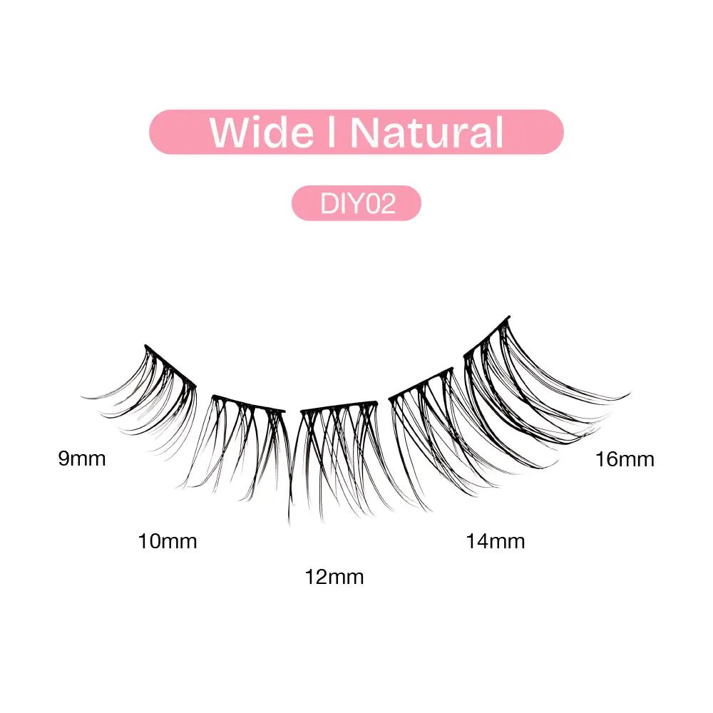 Broadway Natural DIY Cluster Lashes – (70–77pcs) - Beauty Exchange Beauty Supply