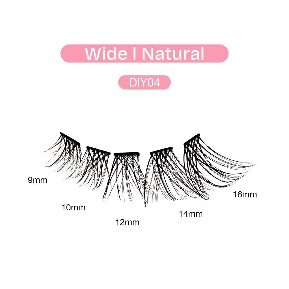 Broadway Natural DIY Cluster Lashes – (70–77pcs) - Beauty Exchange Beauty Supply