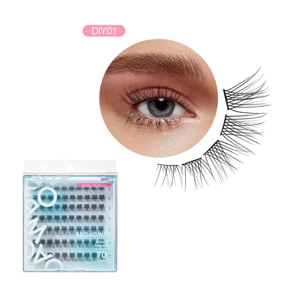 Broadway Natural DIY Cluster Lashes – (70–77pcs) - Beauty Exchange Beauty Supply