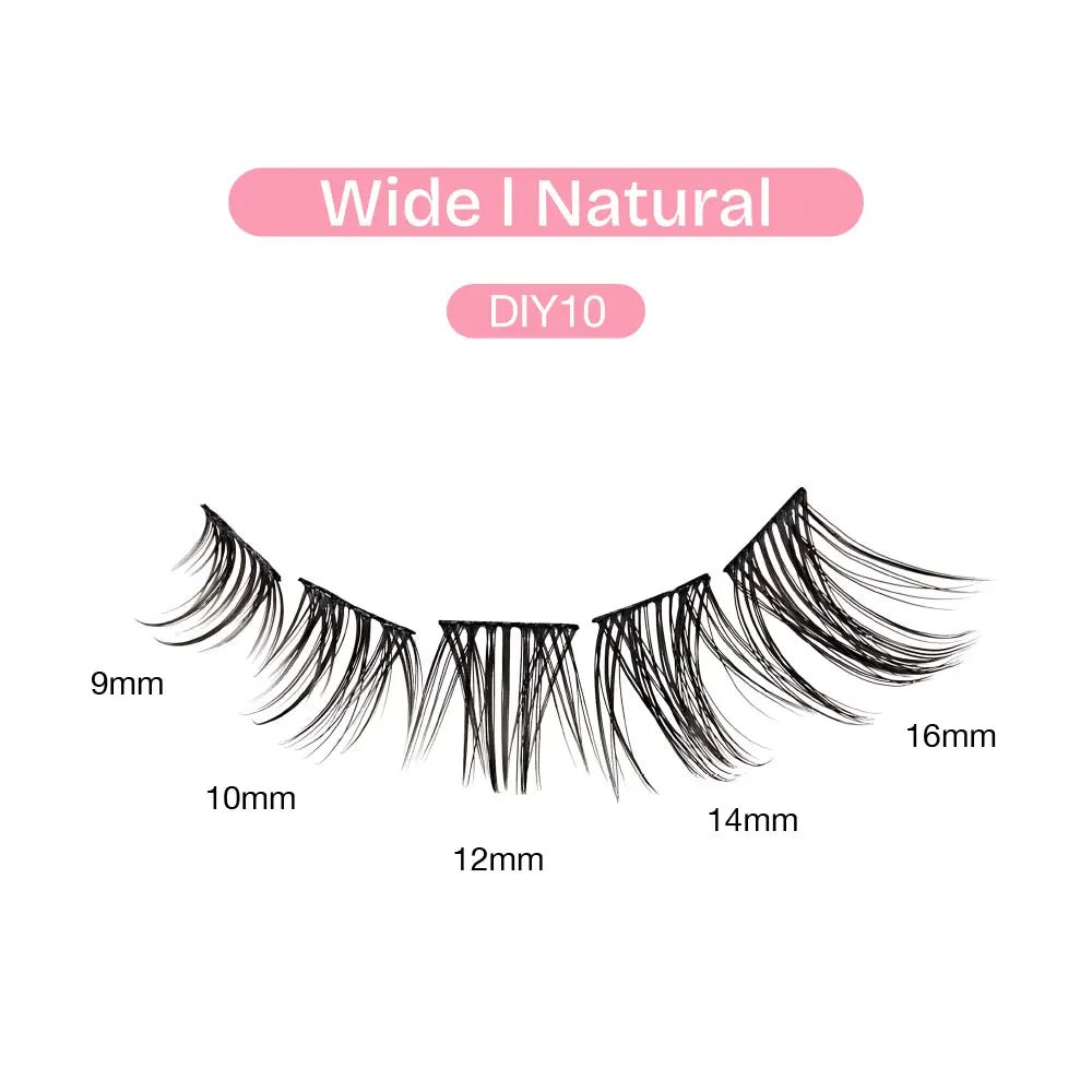 Broadway Natural DIY Cluster Lashes – (70–77pcs) - Beauty Exchange Beauty Supply