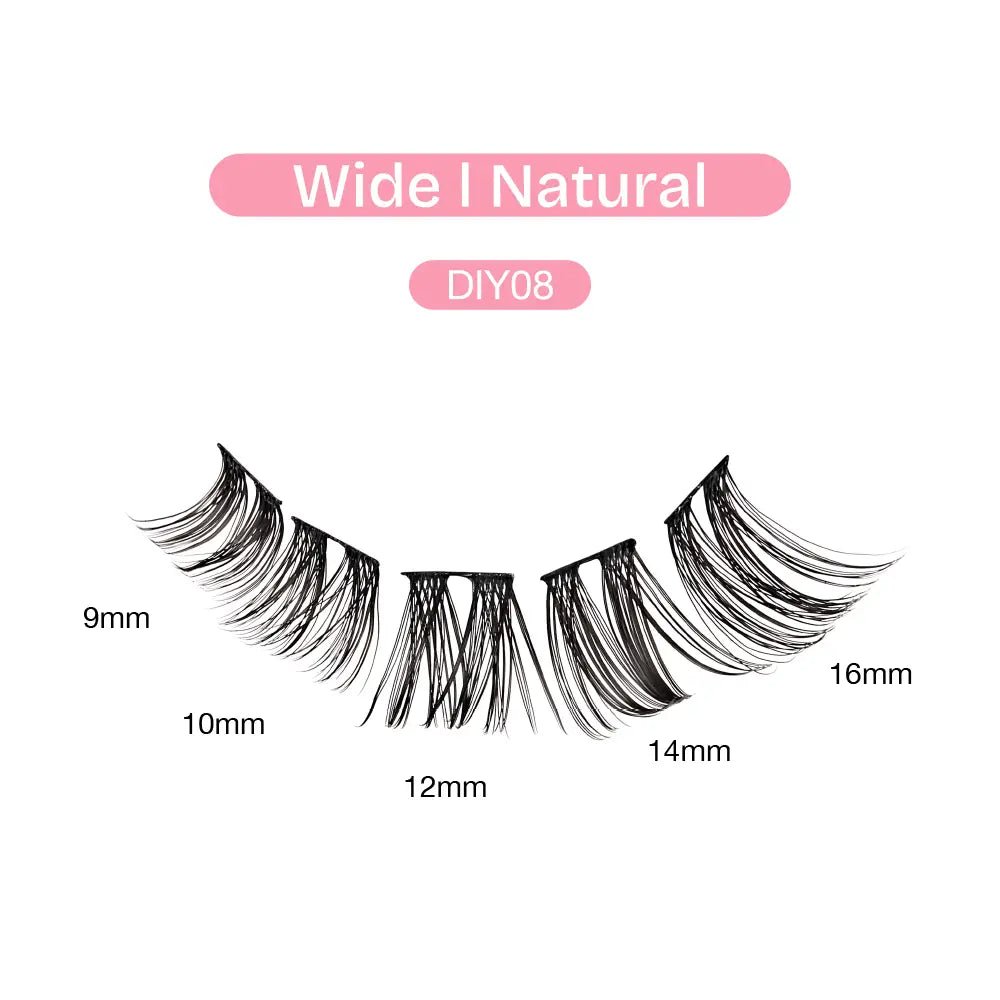 Broadway Natural DIY Cluster Lashes – (70–77pcs) - Beauty Exchange Beauty Supply