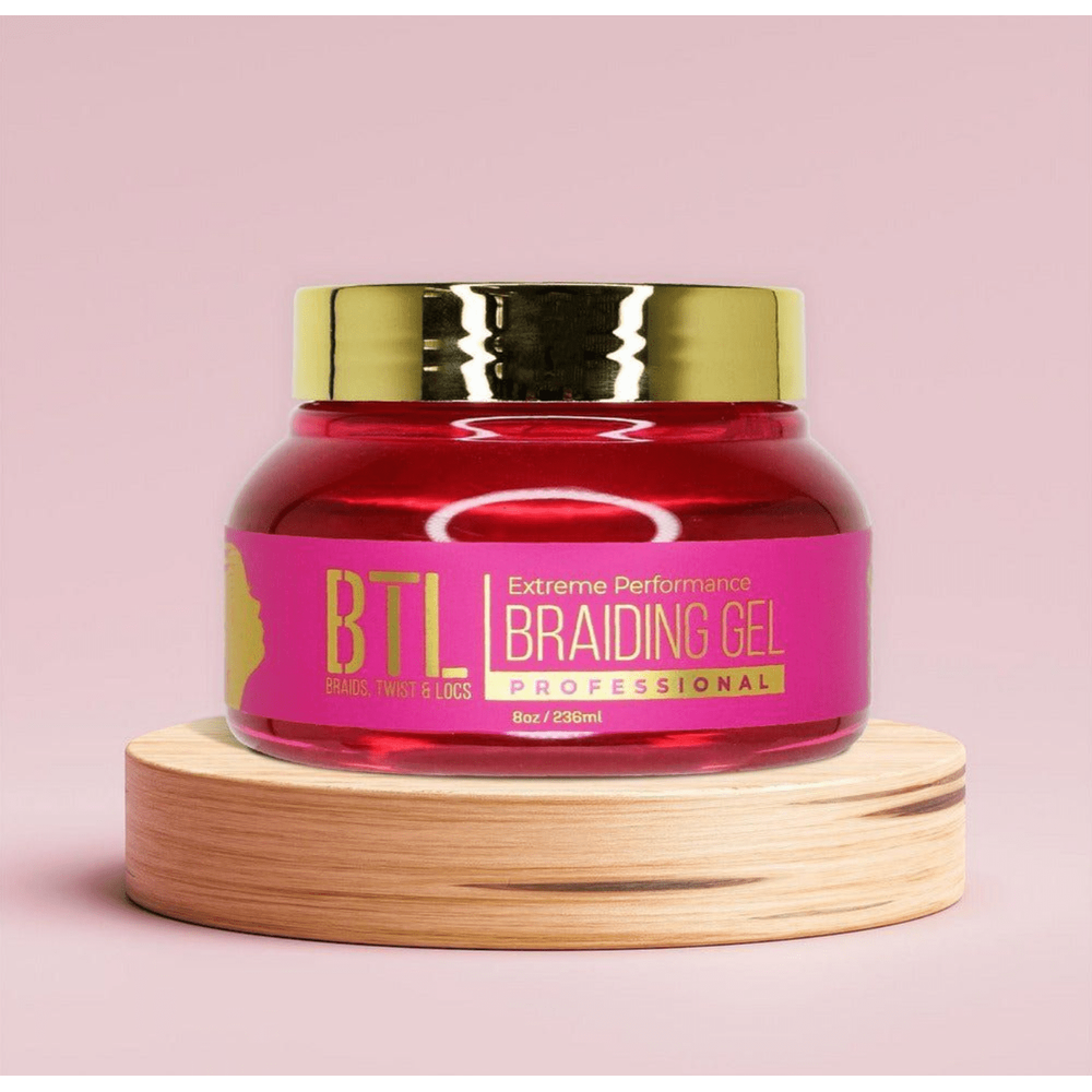 BTL Braiding Gel Extreme - Strong Hold Lightweight Formula for Braids Locs Twists - Beauty Exchange Beauty Supply