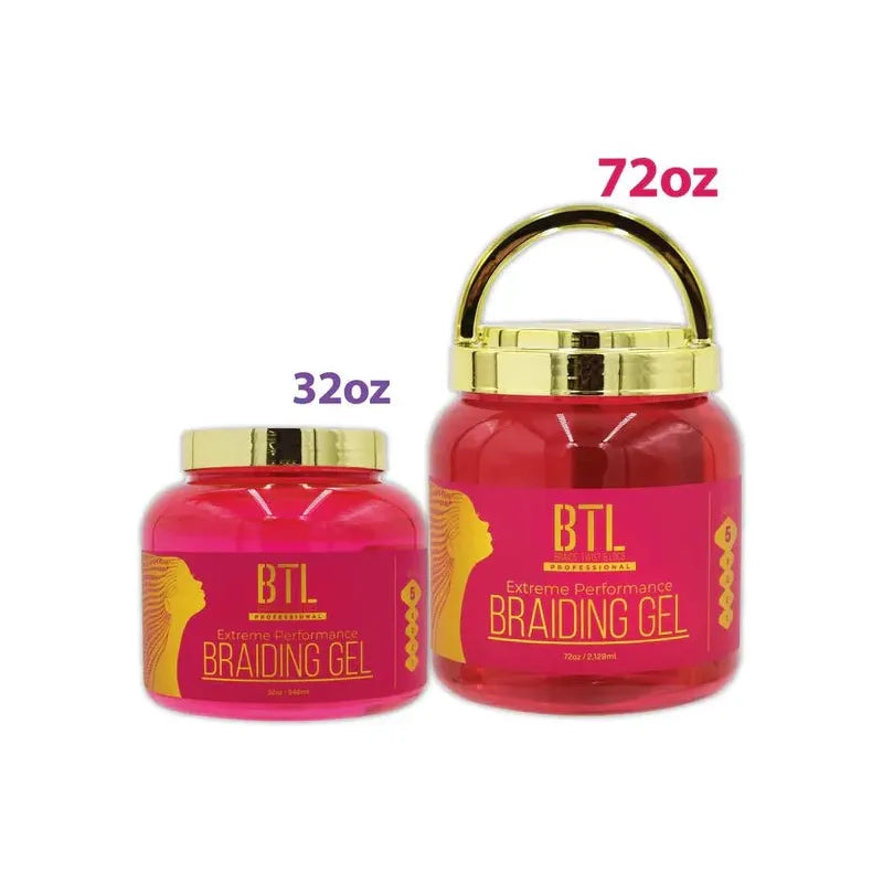 BTL Braiding Gel Extreme - Ultimate Hair Styling Solution for Braids, Locs & Twists | Long - Lasting Strong Hold | Non - Greasy & Lightweight Formula | Natural Ingredients for Healthy Hair Growth - Beauty Exchange Beauty Supply