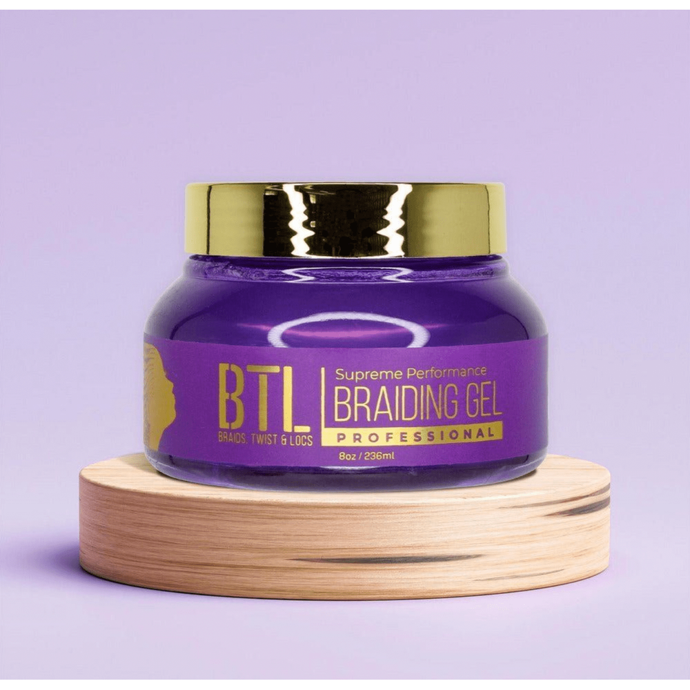 BTL Braiding Gel Supreme - Strong Hold Lightweight Formula for Braids Locs Twists - Beauty Exchange Beauty Supply