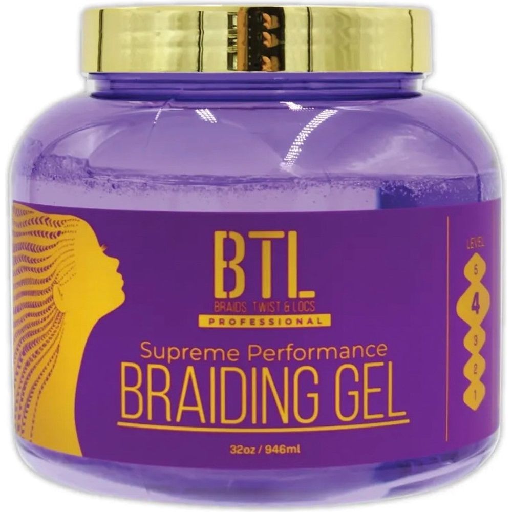BTL Braiding Gel Supreme - Ultimate Hair Styling Solution for Braids, Locs & Twists | Long - Lasting Strong Hold | Non - Greasy & Lightweight Formula | Natural Ingredients for Healthy Hair Growth - Beauty Exchange Beauty Supply