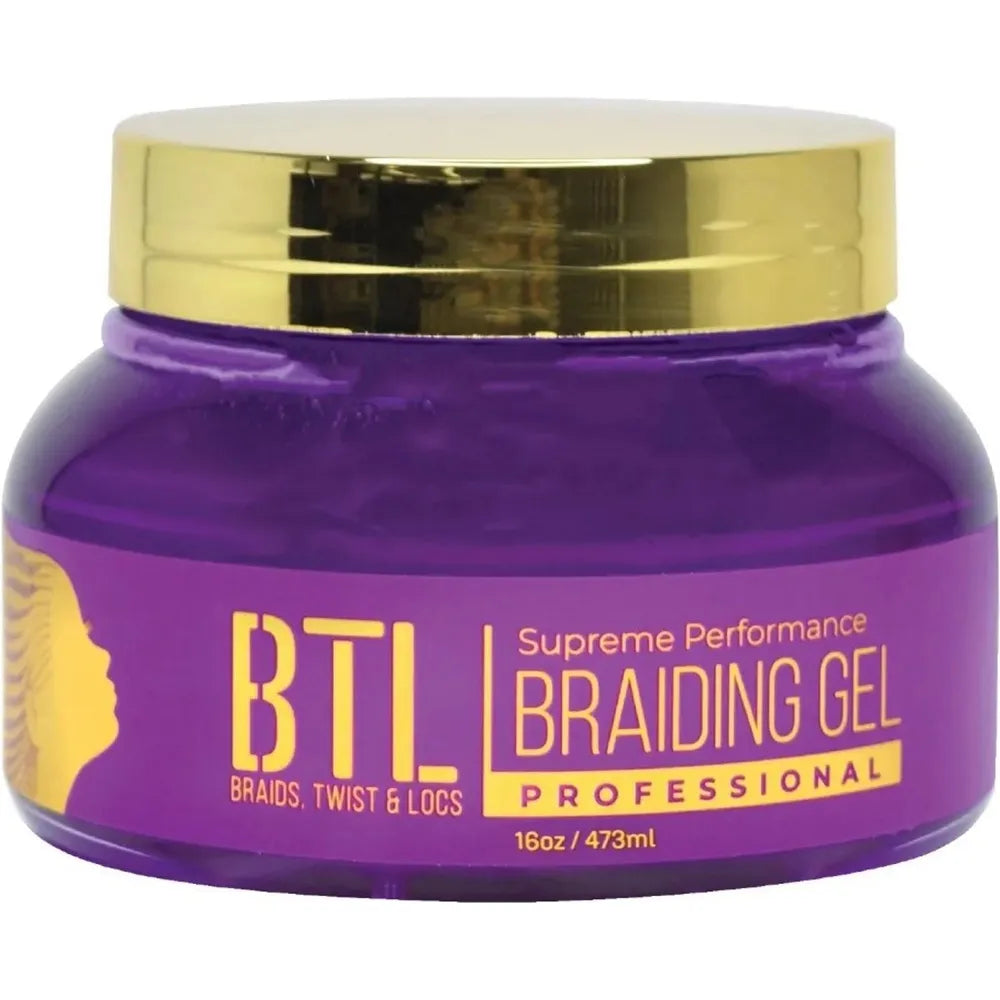 BTL Braiding Gel Supreme - Ultimate Hair Styling Solution for Braids, Locs & Twists | Long - Lasting Strong Hold | Non - Greasy & Lightweight Formula | Natural Ingredients for Healthy Hair Growth - Beauty Exchange Beauty Supply