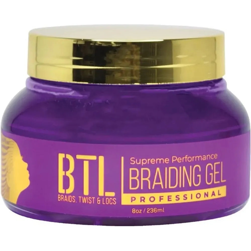 BTL Braiding Gel Supreme - Ultimate Hair Styling Solution for Braids, Locs & Twists | Long - Lasting Strong Hold | Non - Greasy & Lightweight Formula | Natural Ingredients for Healthy Hair Growth - Beauty Exchange Beauty Supply