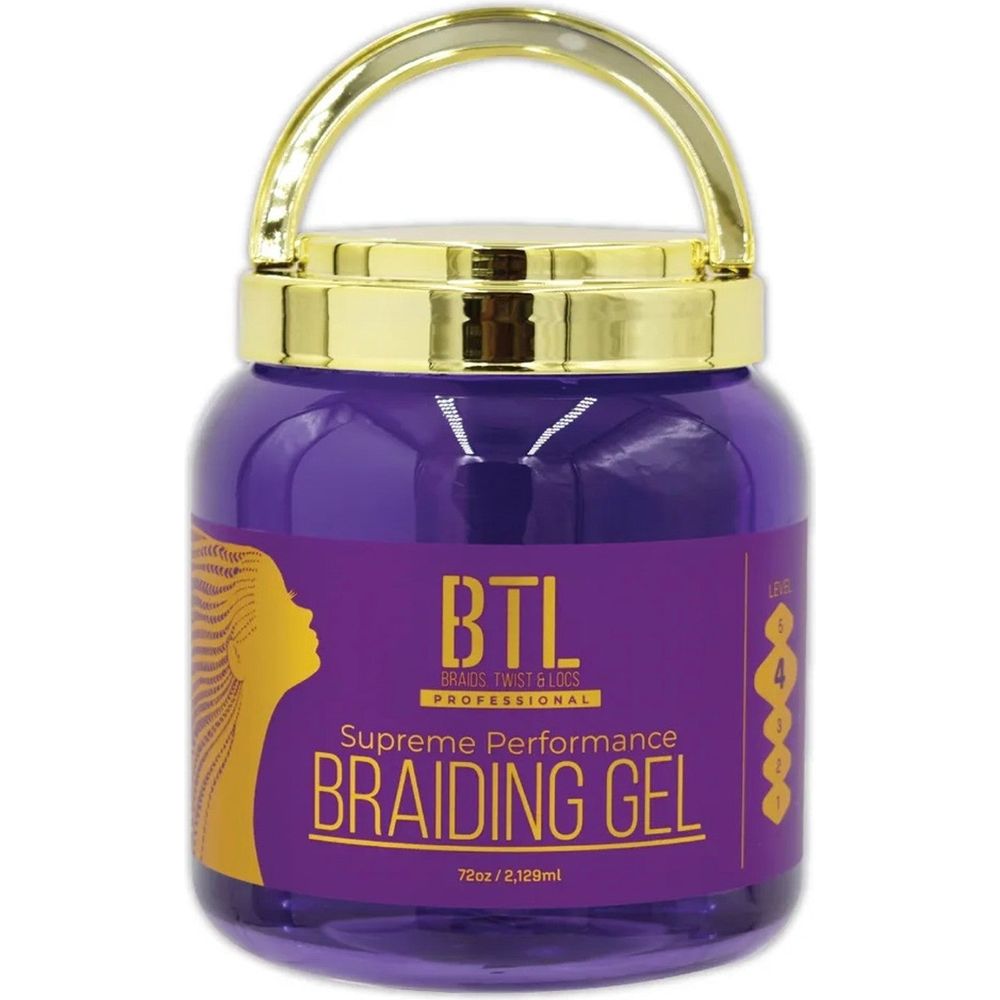 BTL Braiding Gel Supreme - Ultimate Hair Styling Solution for Braids, Locs & Twists | Long - Lasting Strong Hold | Non - Greasy & Lightweight Formula | Natural Ingredients for Healthy Hair Growth - Beauty Exchange Beauty Supply