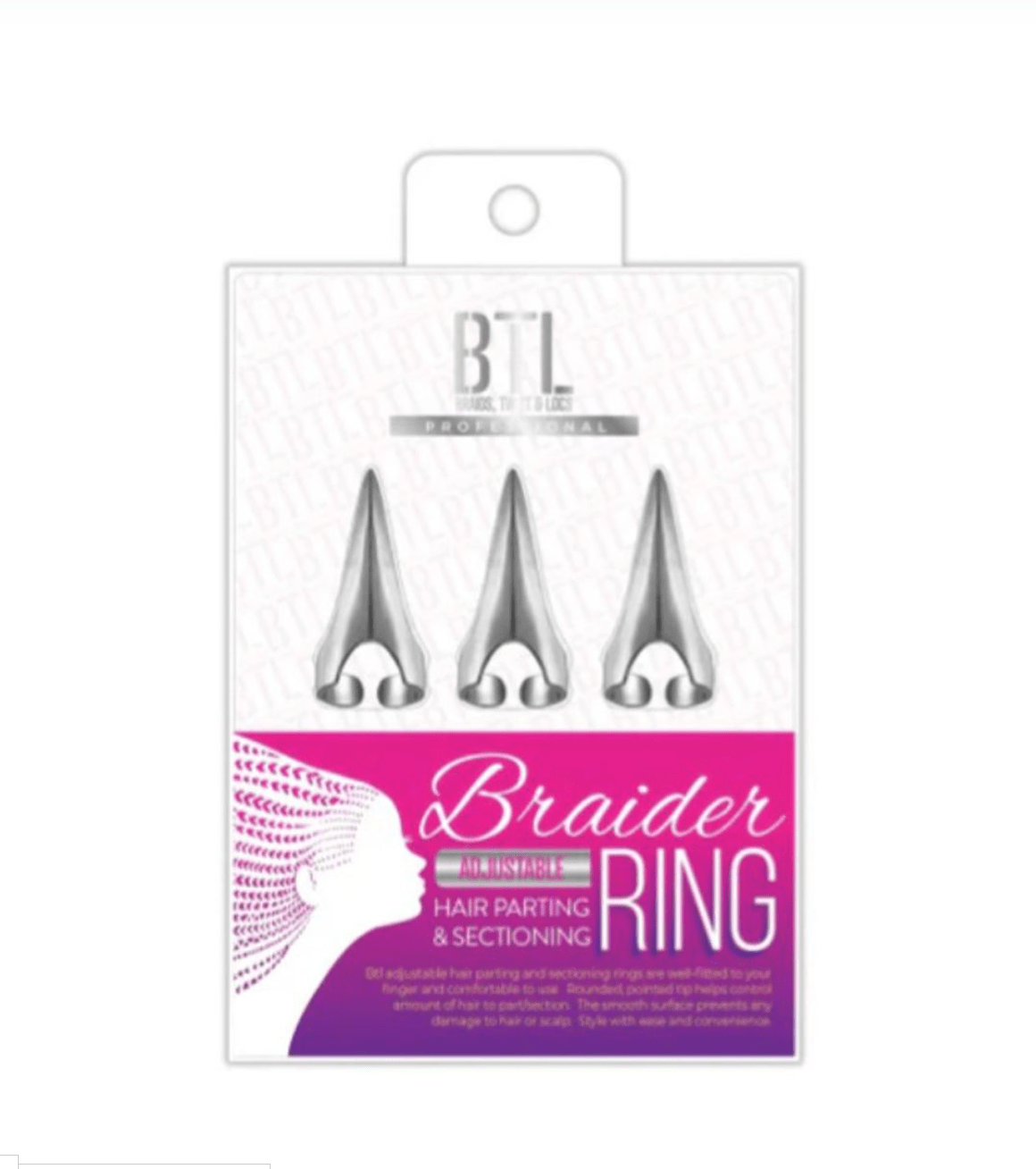 BTL Professional Adjustable Braider Hair Parting & Sectioning Ring - Beauty Exchange Beauty Supply