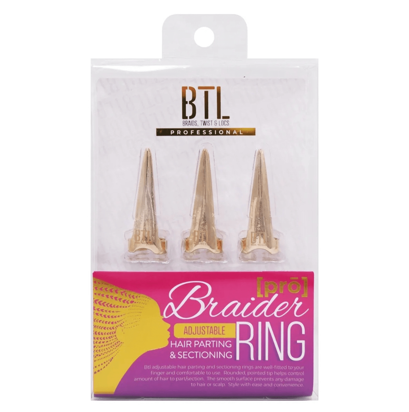 BTL Professional Adjustable Braider Hair Parting & Sectioning Ring - Beauty Exchange Beauty Supply