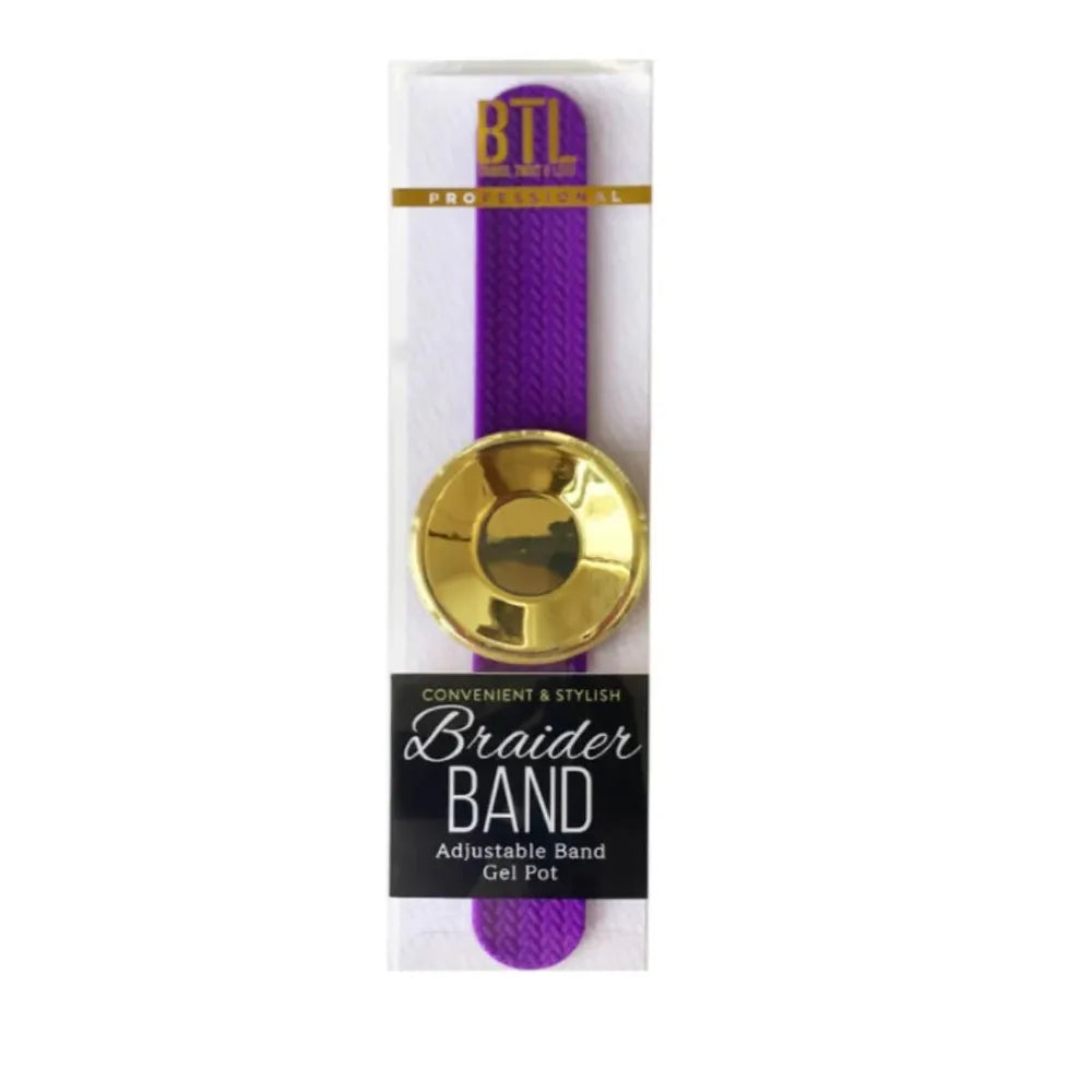 BTL Professional Braider Bands – Strong Hold, No Breakage, Single Color Packs (Black / Pink / Violet) - Beauty Exchange Beauty Supply