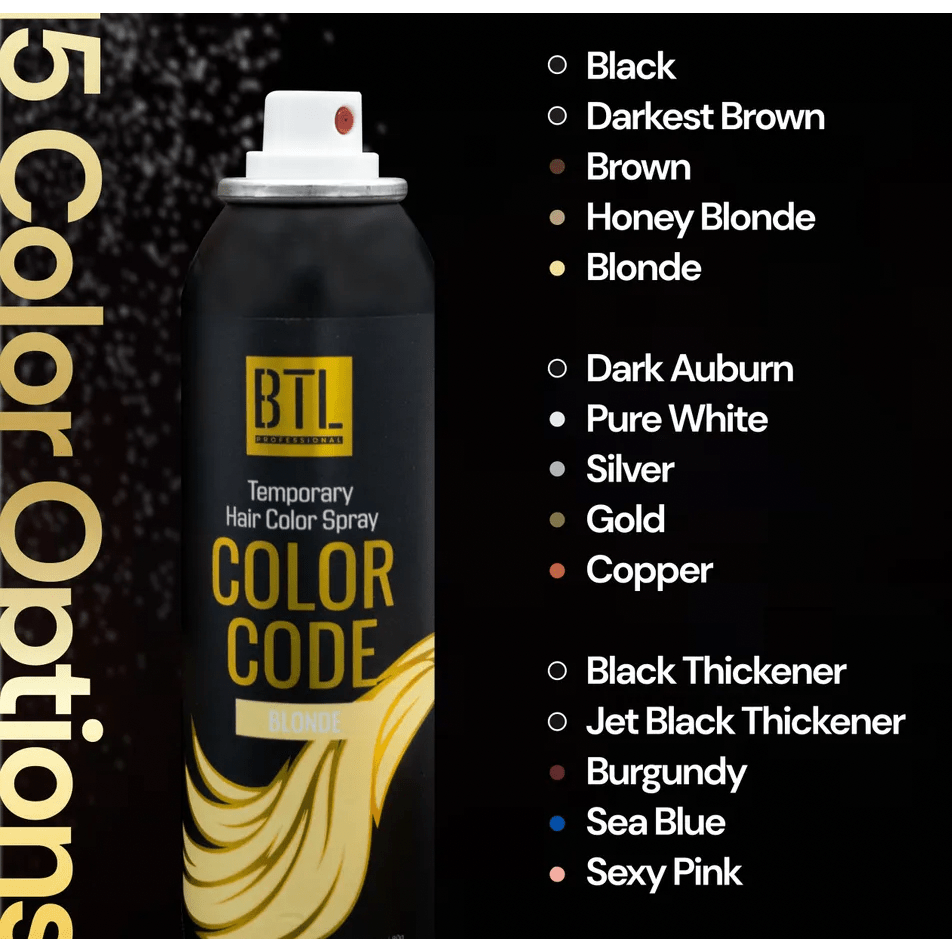 BTL Temporary Hair Color Glitter Spray – 3oz - Beauty Exchange Beauty Supply