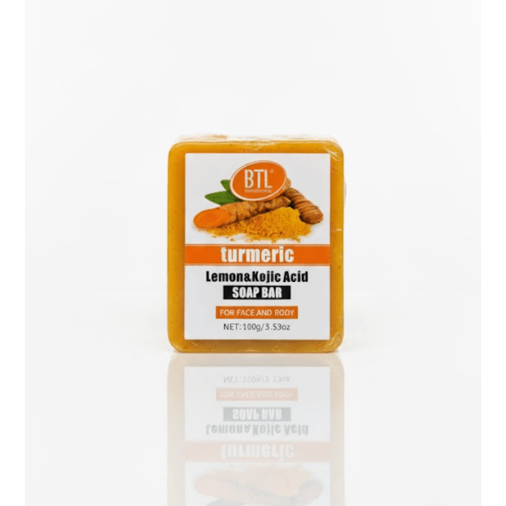 BTL Turmeric Lemon Kojic Acid Soap Bar - Beauty Exchange Beauty Supply