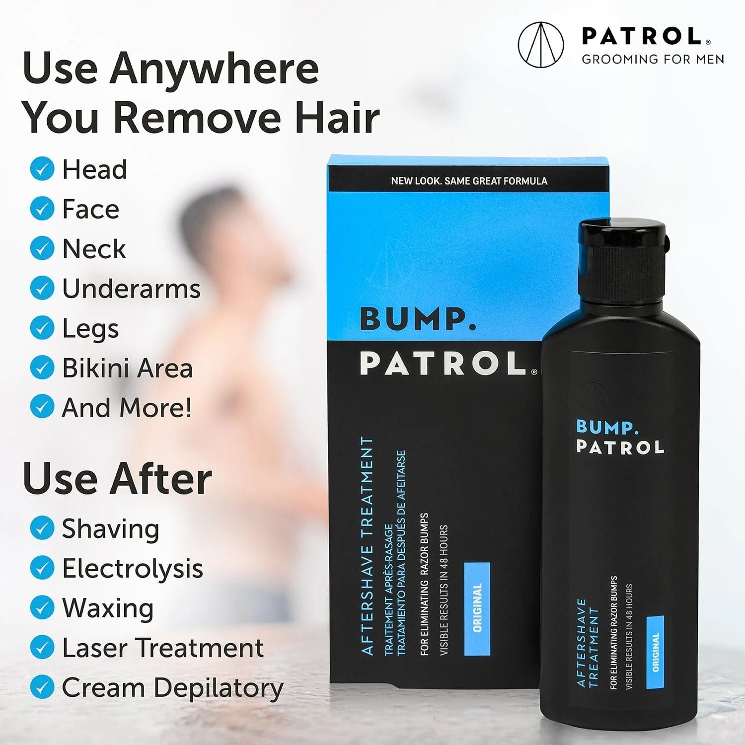 Bump Patrol Aftershave – Original & Sensitive, All Sizes - Beauty Exchange Beauty Supply