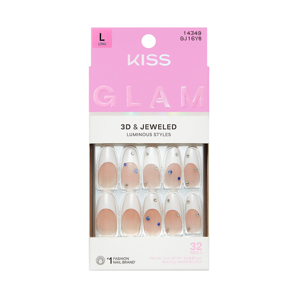 Kiss Glam 3D & Jeweled Nails