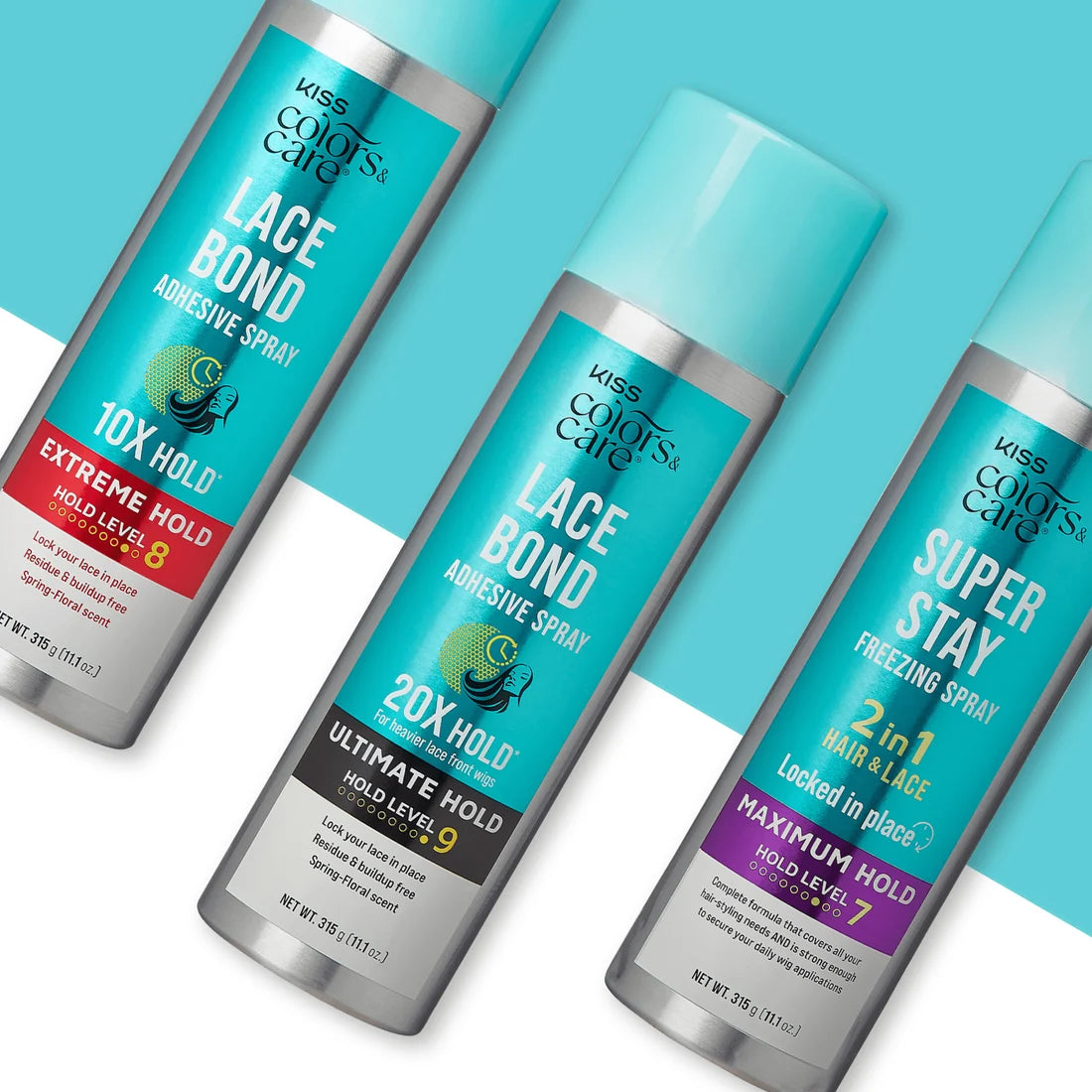 Kiss Colors & Care Lace Bond Adhesive Spray – Extreme Hold