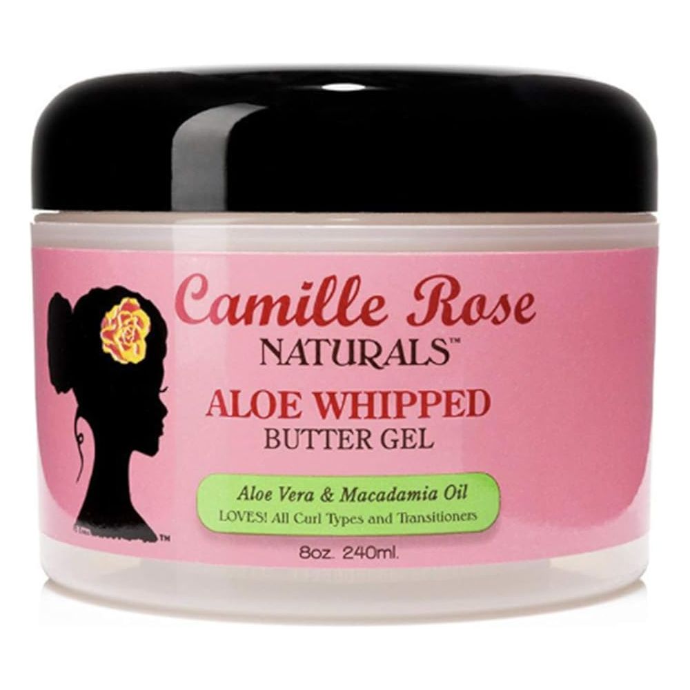 Camille Rose Aloe Whipped Butter Hair Styling Gel, with Aloe Vera and Macadamia Oil for Moisture and Light Hold, for All Hair Types 8 oz - Beauty Exchange Beauty Supply