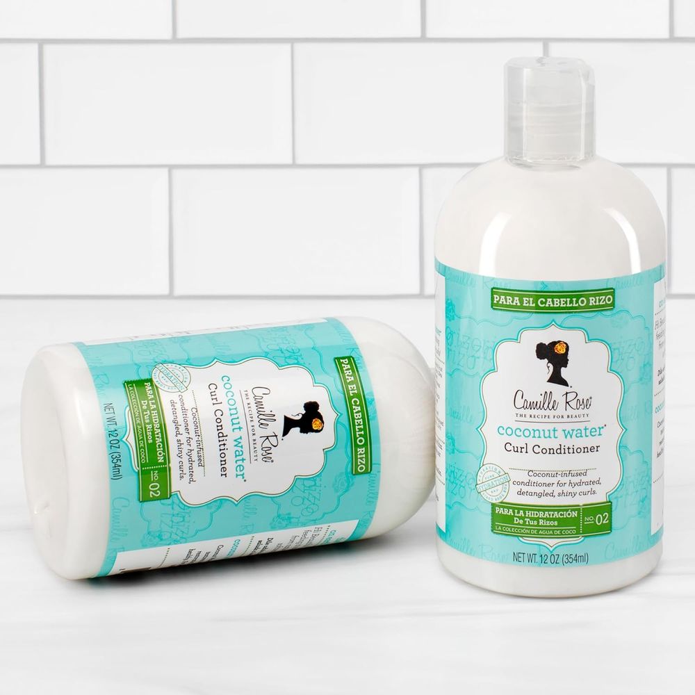 Camille Rose Coconut Water Curl Cleanse, Sulfate Free Hydrating Shampoo, with Coconut, Castor, and Rosemary Oils, for Soft Bouncy Curls, 12 oz - Beauty Exchange Beauty Supply