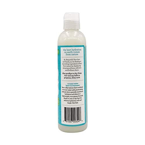 Camille Rose Coconut Water Leave in Conditioner, Concentrated Hair Detangling Treatment for Maximum Hydration and Shiny, Silky, Soft Strands, 8 oz - Beauty Exchange Beauty Supply
