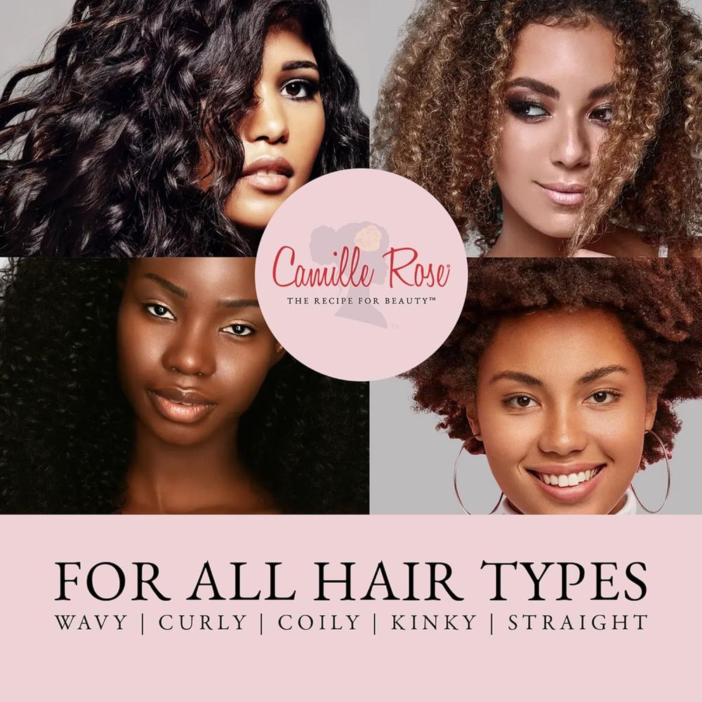 Camille Rose Coconut Water Leave in Conditioner, Concentrated Hair Detangling Treatment for Maximum Hydration and Shiny, Silky, Soft Strands, 8 oz - Beauty Exchange Beauty Supply