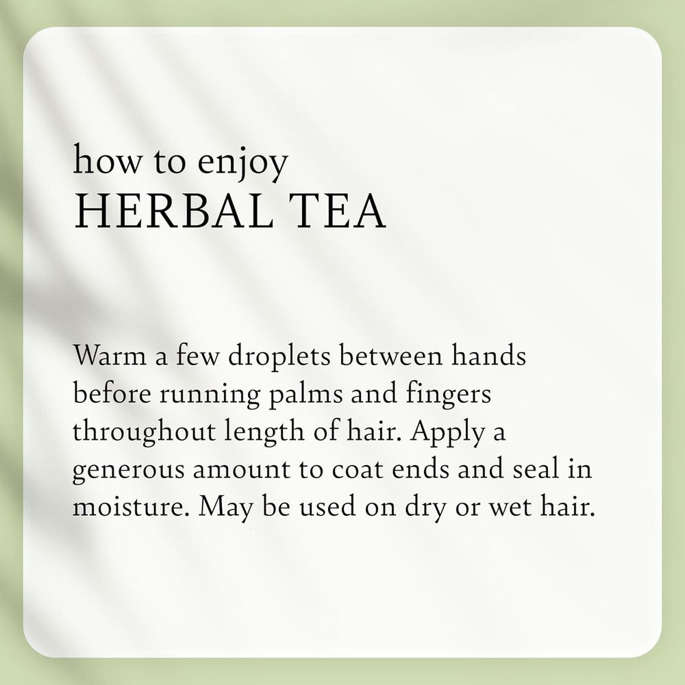 Camille Rose Herbal Tea leave in Hair Oil, with Jojoba and Lavender to Seal Moisture and Soften Strands, for all Hair Types, 9 fl oz - Beauty Exchange Beauty Supply