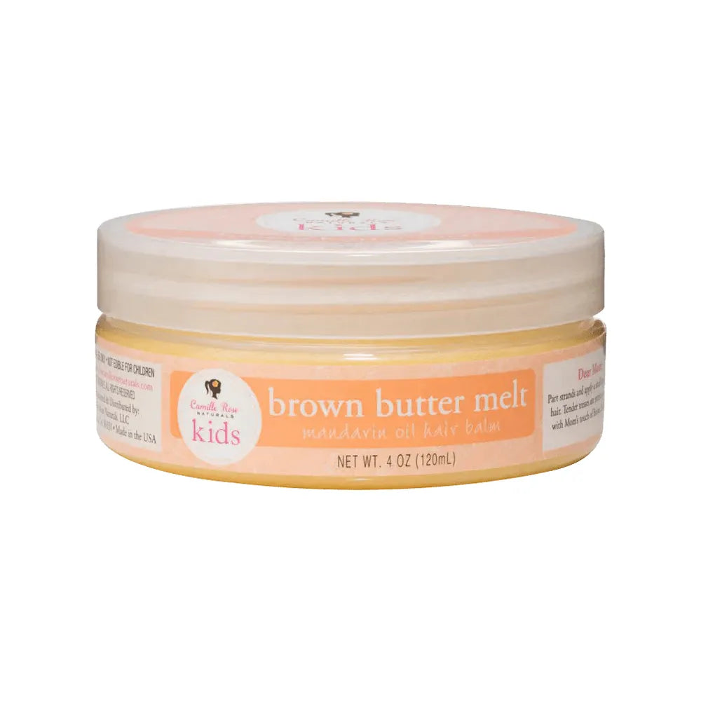 Camille Rose Kids Brown Butter Melt with Mandarin Oil – 4 oz | Nourishing Hair Balm for Scalp Care & Growth Support - Beauty Exchange Beauty Supply