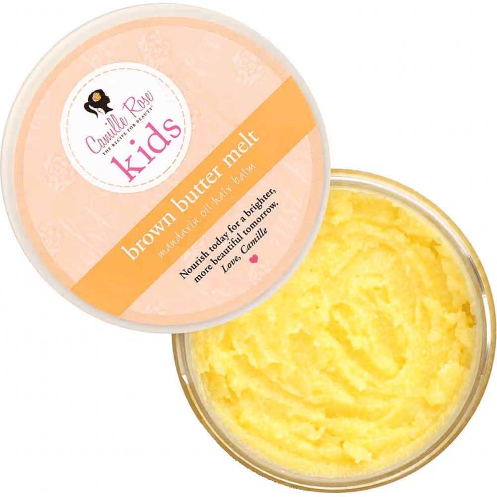 Camille Rose Kids Brown Butter Melt with Mandarin Oil – 4 oz | Nourishing Hair Balm for Scalp Care & Growth Support - Beauty Exchange Beauty Supply