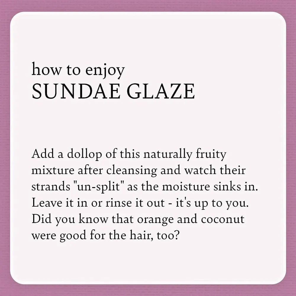 Camille Rose Kids Sundae Glaze Leave - In Conditioner | Moisturizing & Detangling Treat for All Hair Types – 8 oz - Beauty Exchange Beauty Supply