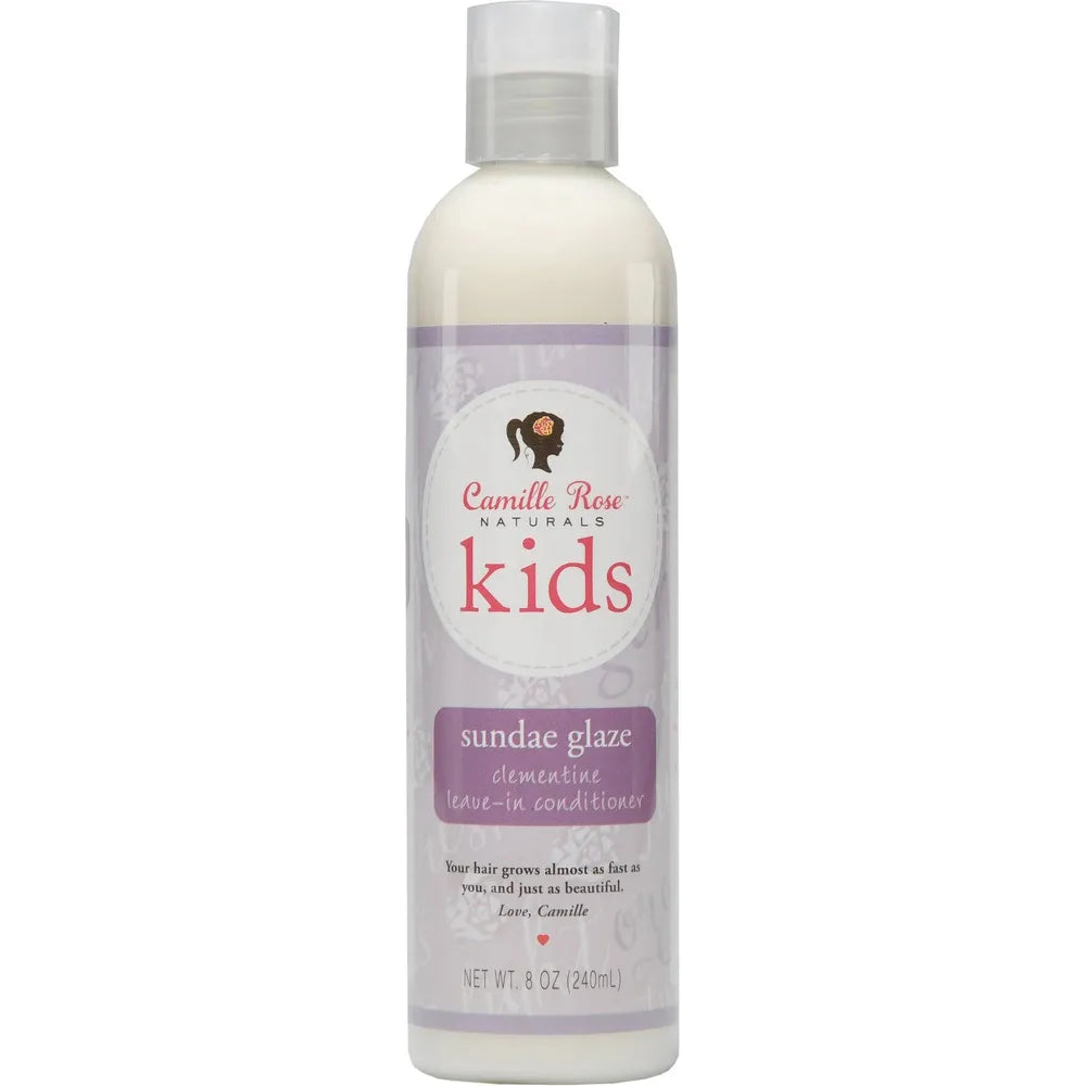 Camille Rose Kids Sundae Glaze Leave - In Conditioner | Moisturizing & Detangling Treat for All Hair Types – 8 oz - Beauty Exchange Beauty Supply