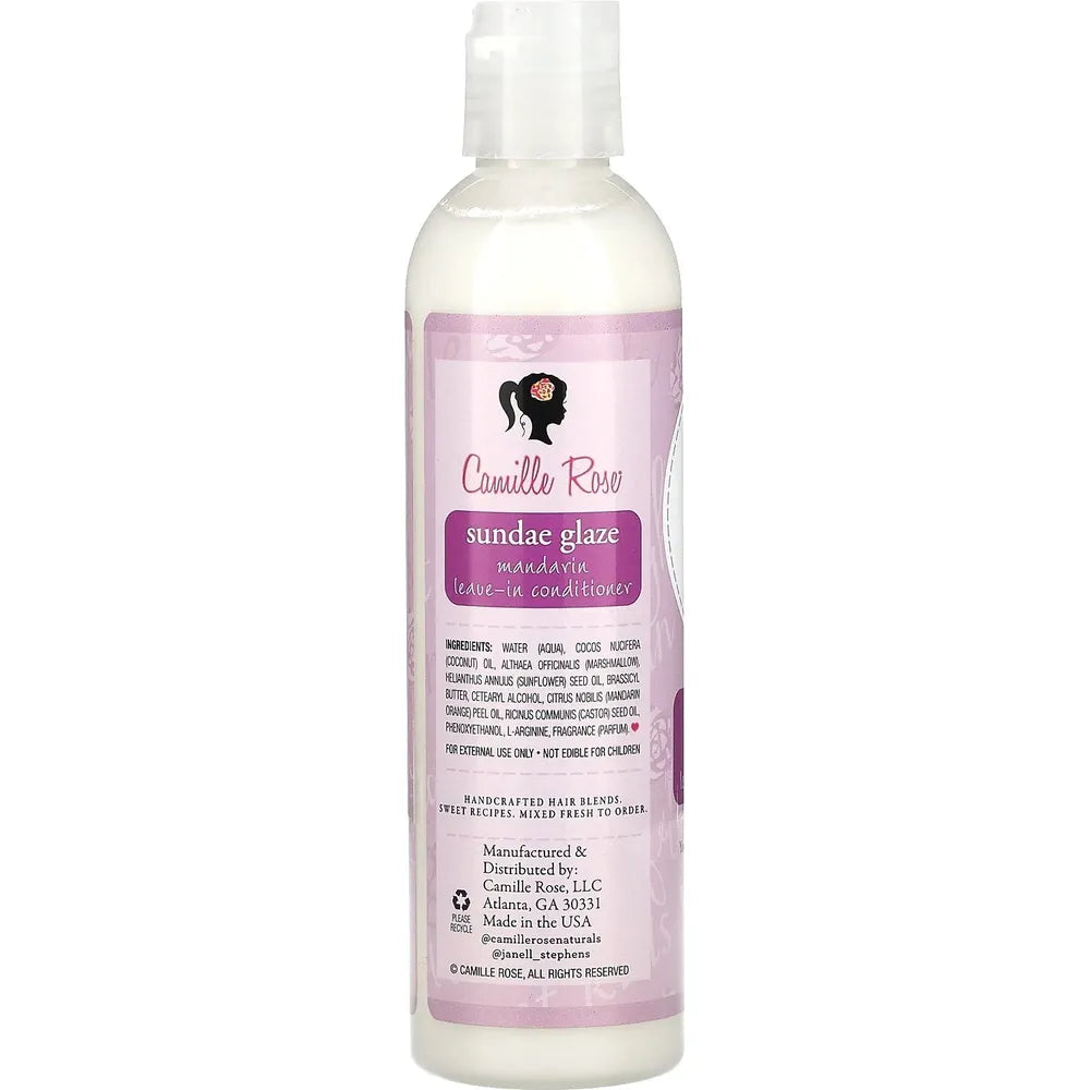 Camille Rose Kids Sundae Glaze Leave - In Conditioner | Moisturizing & Detangling Treat for All Hair Types – 8 oz - Beauty Exchange Beauty Supply