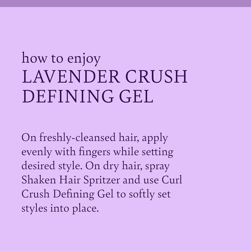 Camille Rose Lavender Crush Curl Defining Hair Gel, for Definition and Extra Hold, 12 oz - Beauty Exchange Beauty Supply