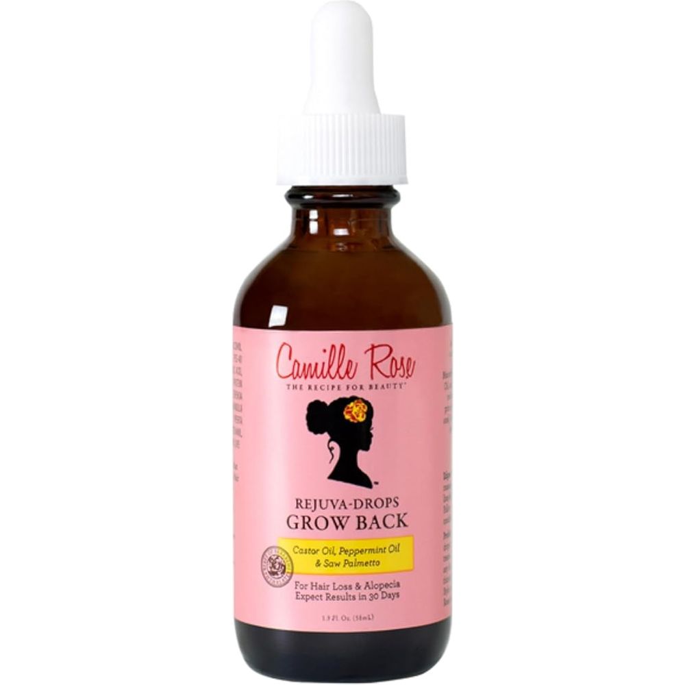 Camille Rose Rejuva Grow Back Drops, with Castor Oil, Peppermint Oil, and Saw Palmetto, for Hair Growth, 1.9 fl oz - Beauty Exchange Beauty Supply