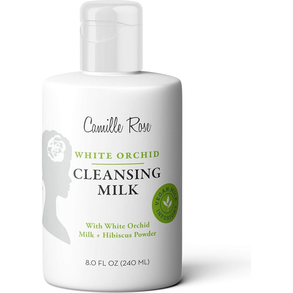 Camille Rose White Orchid Cleansing Milk – 8 fl oz Softening, Moisturizing Cleanser for Scalp & Hair - Beauty Exchange Beauty Supply