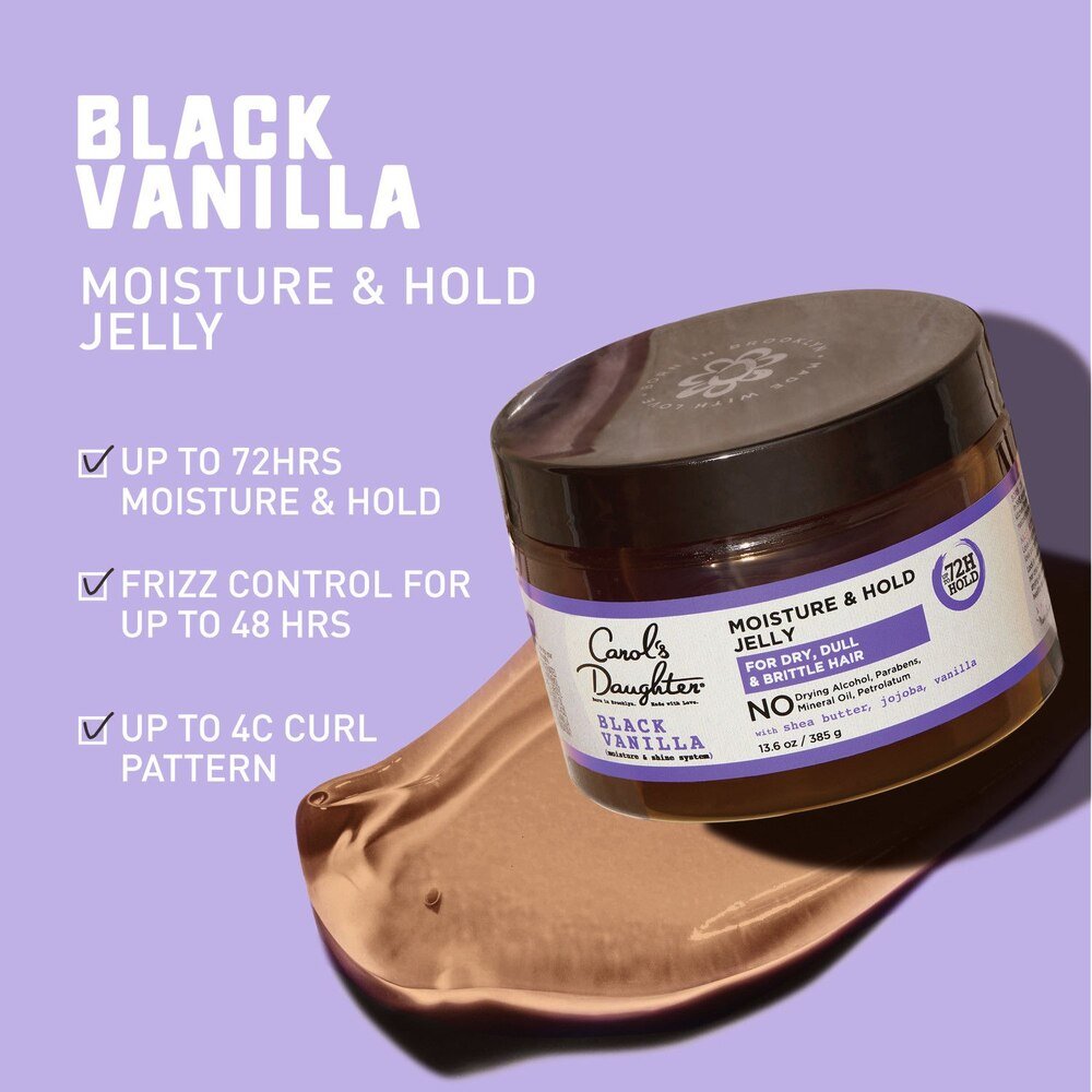 Carol’s Daughter Black Vanilla Moisture & Hold Hair Styling Gel | Frizz Control & Long - Lasting Definition with Shea Butter – 12 oz - Beauty Exchange Beauty Supply
