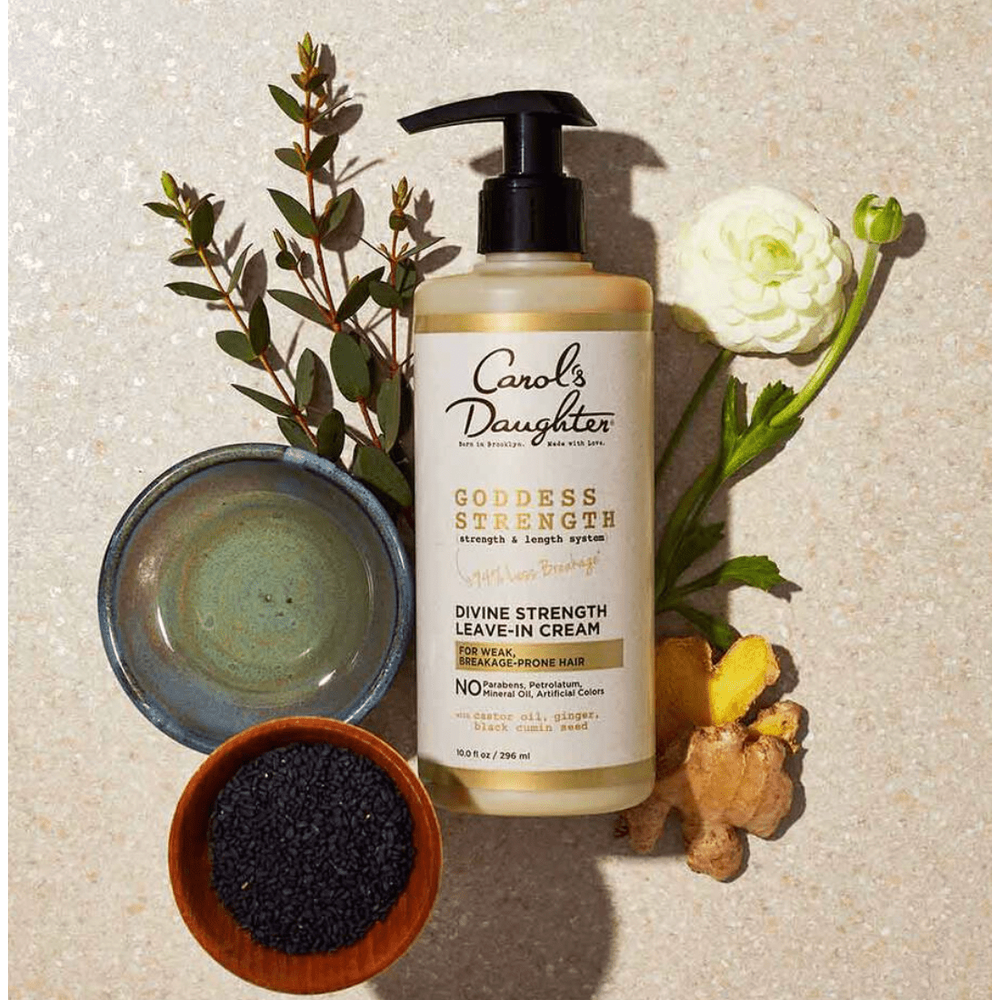 Carol’s Daughter Goddess Strength Leave - In Conditioner Cream – 10oz | Strength & Moisture for Curly & Wavy Hair - Beauty Exchange Beauty Supply