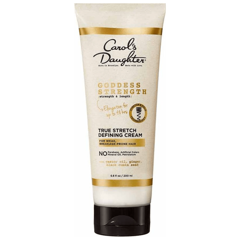 Carol’s Daughter Goddess Strength True Stretch Defining Hair Cream – 6.8oz | Curl Defining Cream for Waves, Coils & Curls - Beauty Exchange Beauty Supply