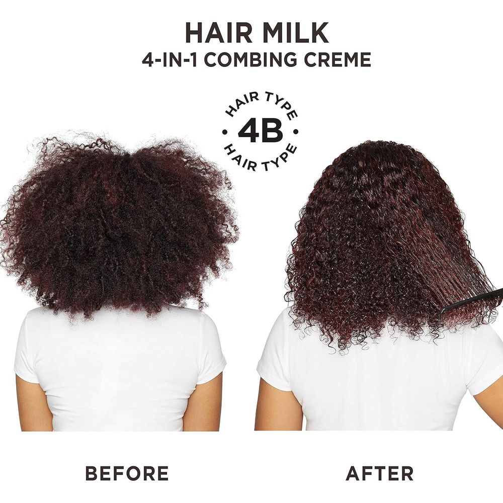 Carol’s Daughter Hair Milk 4 in 1 Combing Creme for Curls, Coils and Waves, with Agave and Olive Oil, Hair Detangler, Curl Cream, 8 fl oz - Beauty Exchange Beauty Supply