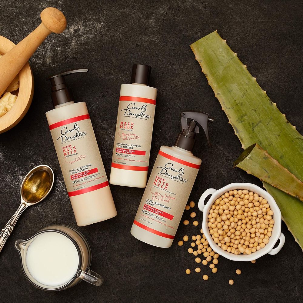 Carol’s Daughter Hair Milk 4 in 1 Combing Creme for Curls, Coils and Waves, with Agave and Olive Oil, Hair Detangler, Curl Cream, 8 fl oz - Beauty Exchange Beauty Supply
