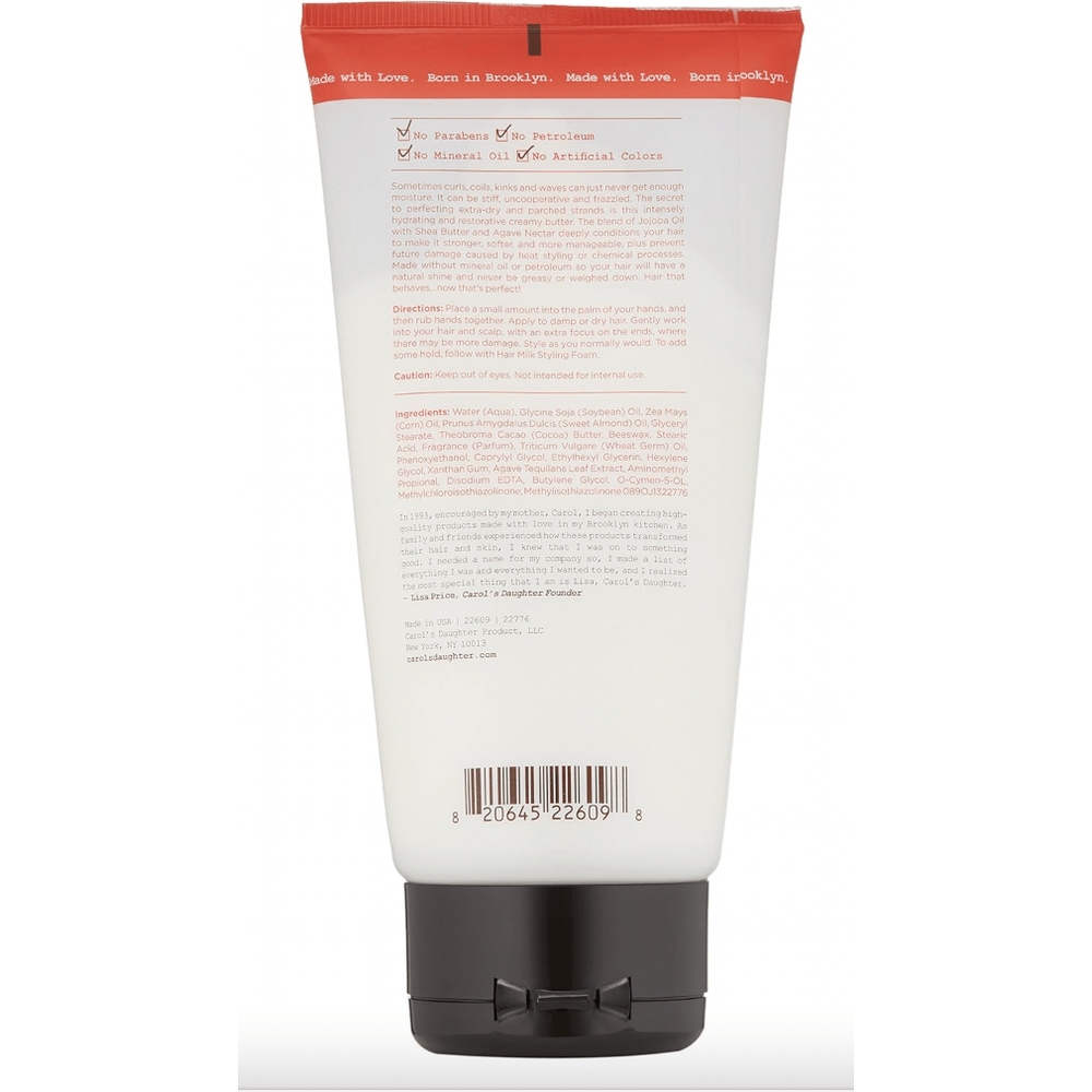 Carol’s Daughter Hair Milk Styling Butter – 5oz | Rich Moisture & Hold for Curly, Coily Hair - Beauty Exchange Beauty Supply