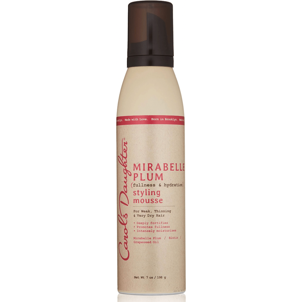 Carol’s Daughter Mirabelle Plum Fullness & Hydration Styling Mousse | Volumizing & Moisturizing Mousse for Bouncy, Frizz - Free Styles – 7 oz - Beauty Exchange Beauty Supply