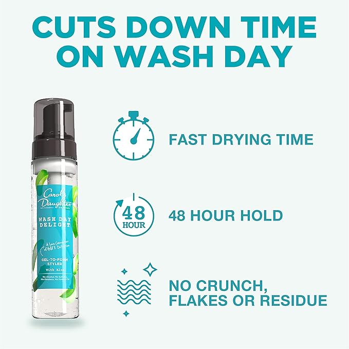 Carol’s Daughter Wash Day Delight Hair Gel - to - Foam Mousse - Beauty Exchange Beauty Supply