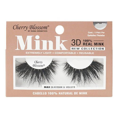 Cherry Blossom 3D Mink Lashes – Styles 601 to 626 | 100% Real Mink, Max Volume, Ultra - Light, Reusable Glam Lashes - Beauty Exchange Beauty Supply